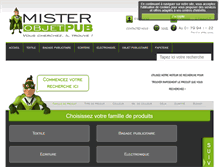 Tablet Screenshot of misterobjetpub.com